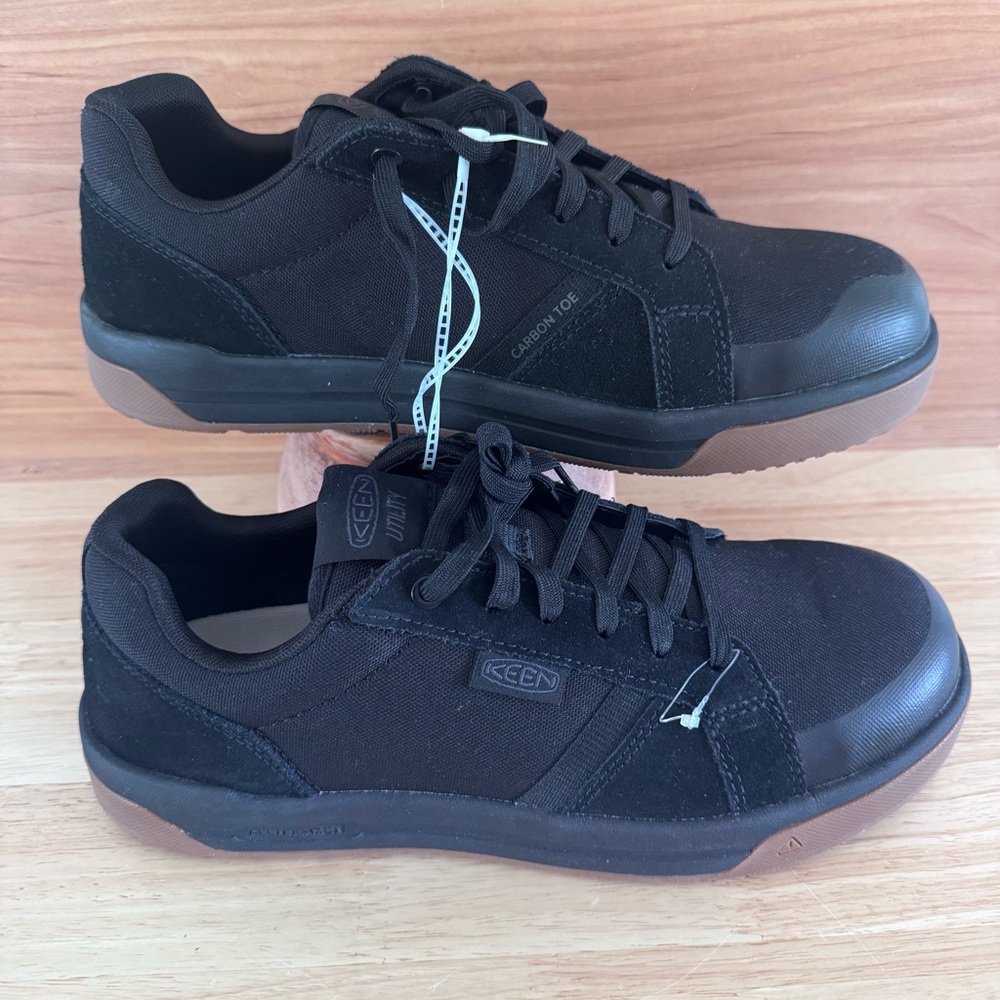 NEW KEEN Utility Kenton Work Shoes Carbon Toe Men's 10.5D Black Slip Resistant